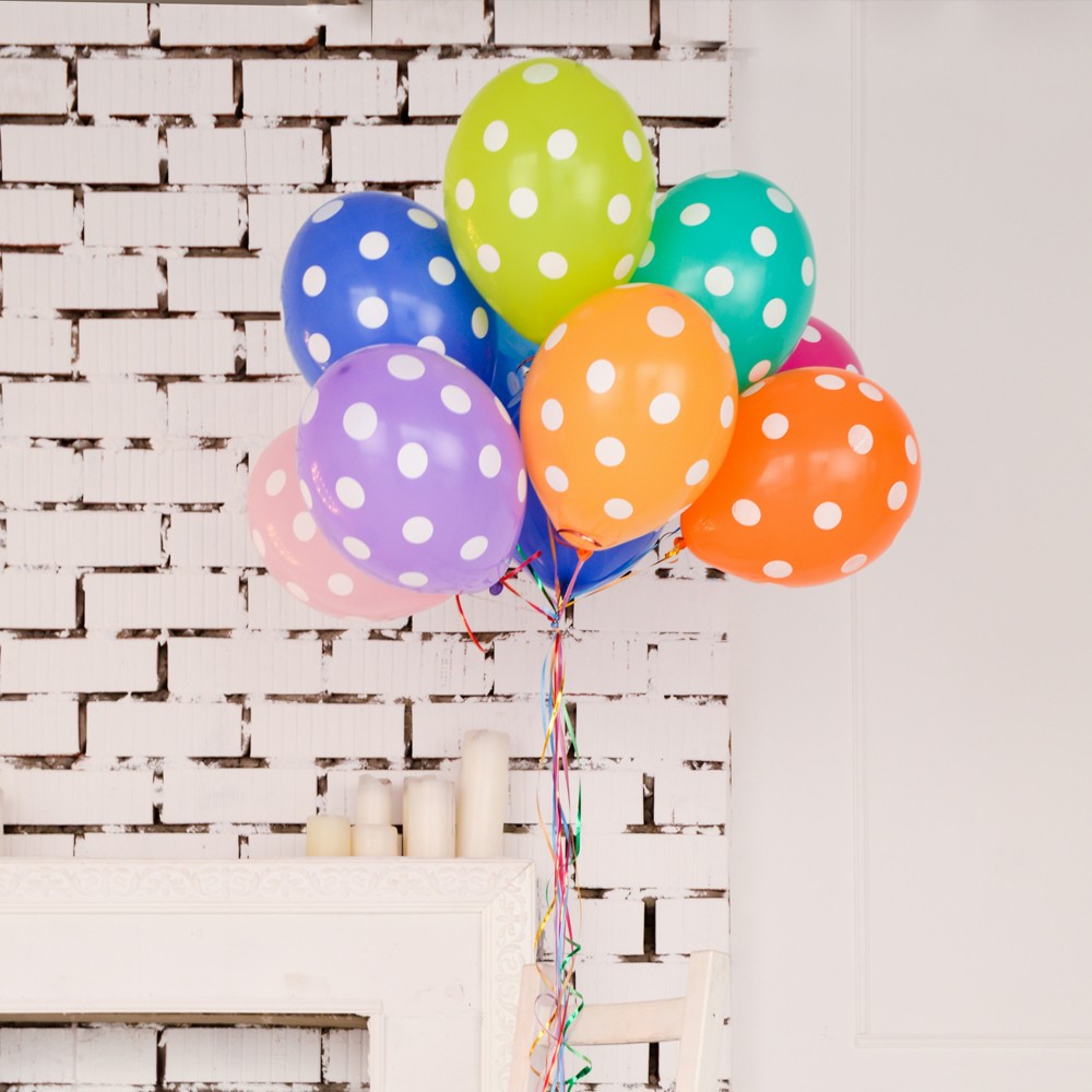Multi color printed Balloons By Black Petals Flowers Shop Dubai