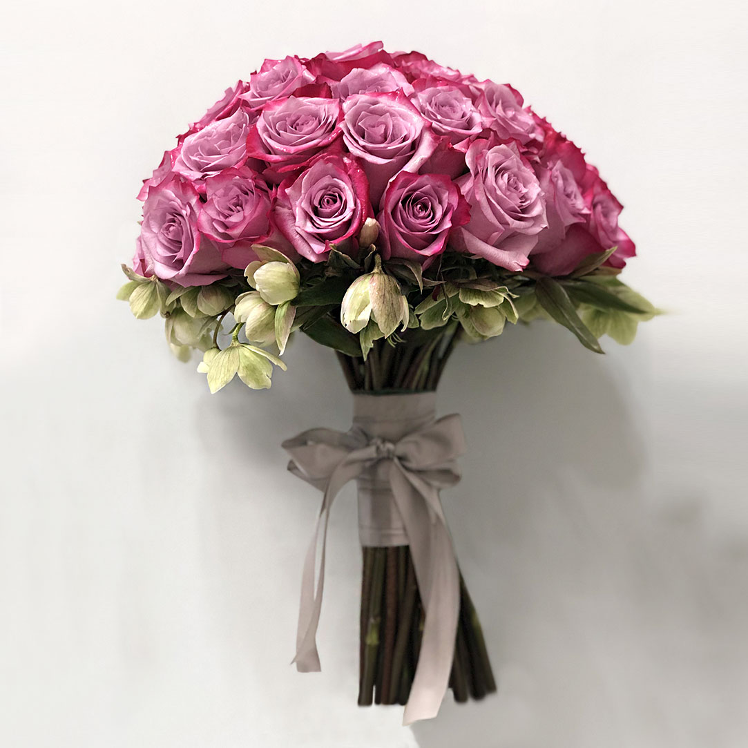 Deep Purple Rose Bouquet