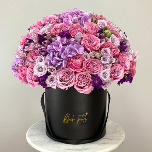 50 Shades Of Purple Flowers Bouquet