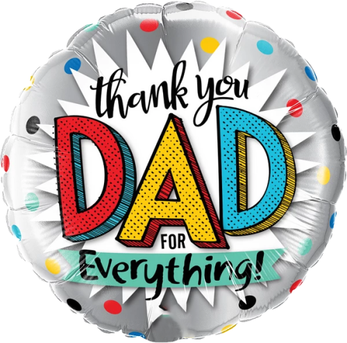 Thank You Dad For Everything Balloon By BP Flowers Shop Dubai