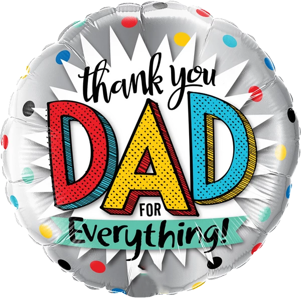 Thank You Dad For Everything Balloon By BP Flowers Shop Dubai
