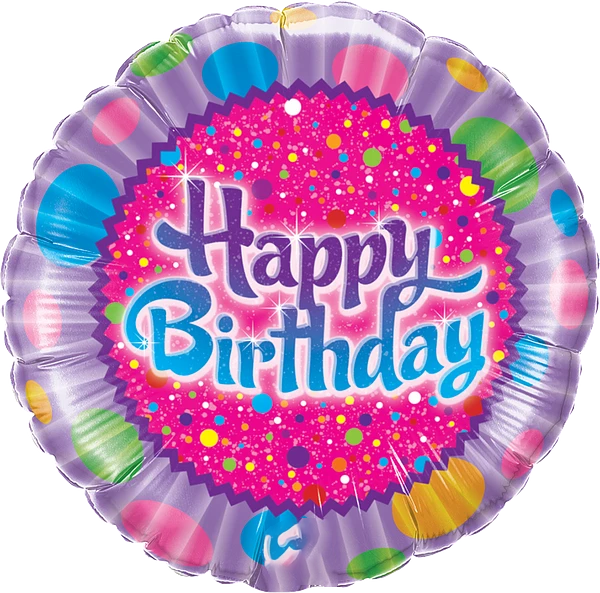 Birthday Sprinkles & Sparkles Balloon By Black Petals flower Shop Dubai