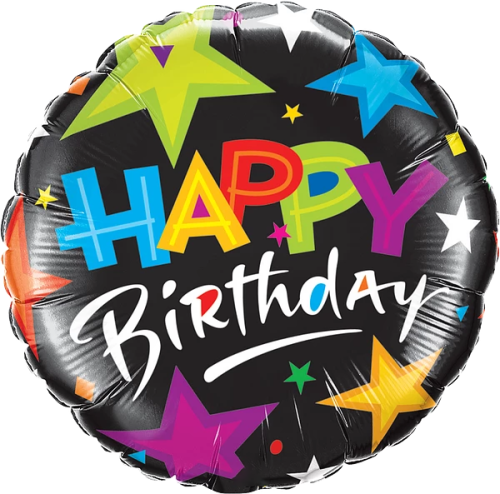 Birthday Brilliant Stars Black